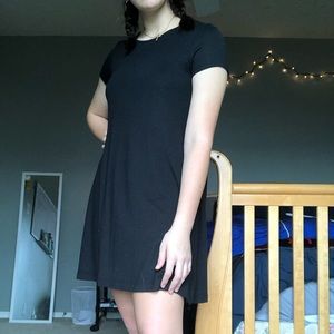 Black T-shirt dress
